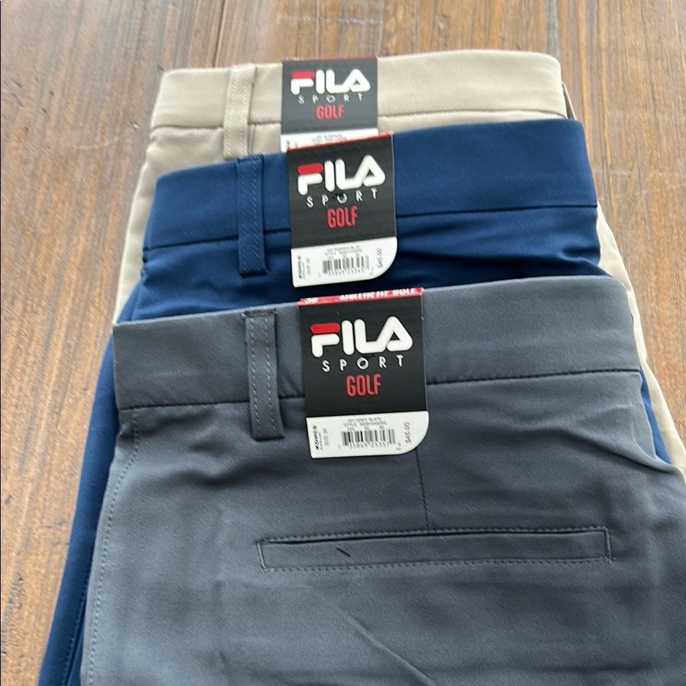 Fila Men's Athletic Shorts - Gray, Blue, Tan
3 pair for $24 (orig $45 ea)